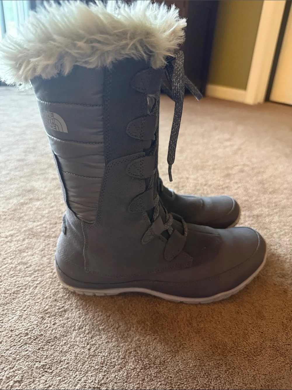 The North Face Women's Gray Nupste Purna Boots